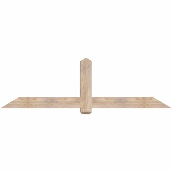 Ekena Millwork Eugene Smooth Timber Gable Bracket, Douglas Fir, 84"W x 24"H x 3 1/2"D x 5 1/2"F, 7/12 Pitch GBW084X24X0406EUG00SDF - main